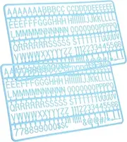 DIYEAH 2 Sets Reusable Plastic Letters and Numbers for Felt Boards Vibrant Color Menu Board Accessories Easy to Read Alphabet for DIY Projects and Home Decor