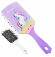 MANE & TAIL BRUSH Purple Magical UNICORN Design 3" Wide x 9" Long