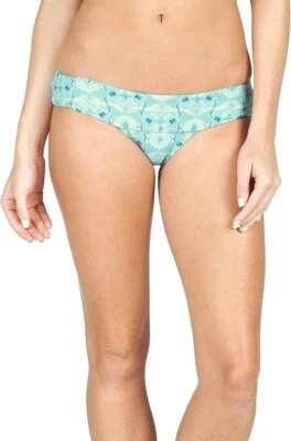 Volcom Women's Day Tripper Modest Bikini Bottom, Bleached Aqua, Small