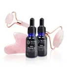 The Hive Rosehip Oil For Face Hair Nails & Rose Quartz Gua Sha & Face Roller