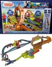 LAUNCH & LOOP MAINTENANCE YARD Thomas & Friends MOTORIZED - 16+ Feet Train Track