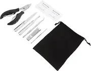 Beavorty 7pcs Stainless Steel Manicure and Pedicure Professional Nail Clippers Scissors and Trimmers for Home and Travel Efficient Grooming Tools for Personal Care