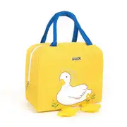 Duck lunch box bag, cute cartoon canvas lunch box bag