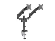 Brateck Dual Monitors Heavy-Duty Aluminum Gas Spring Monitor Arm Fit Most 17''-32'' Up to 12kg per screen VESA 75x75/100x100 LDT47-C024N