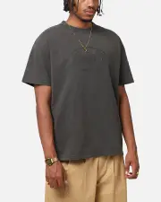 [GOAT CREW] Goat Crew X Dc Batman Batman Logos Heavy T-shirt Black Wash - Size S S Black Wash