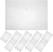 HOODANCOS Document Folders Plastic A3 Paper Storage Snap Button for Desk Organizers