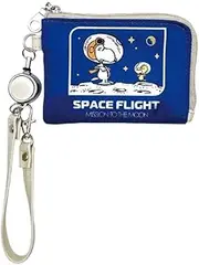 [マリモクラフト] Marimo Craft SPPS-110 Pass Case with Reel Astronauts, Snoopy (W x H x D): 4.1 x 2.9 x 0.4 inches (105 x 74 x 10 mm)