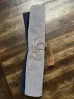 Navy Blue & white Striped Table Runner Levi Strauss New With Tags 14x72 In