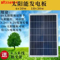 在飛比找蝦皮購物優惠-#熱銷#太陽能板6v30w18v30w家用全新太陽能發電板小