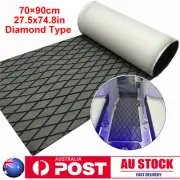 EVA Foam Boat Flooring Sheet Marine Decking Nonslip | Dark grey Grid 70x190cm