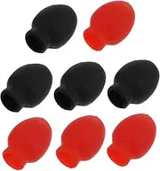 TEMPNAP Silicone Drum Stick Tips 8 Pack Mute Replacement Tips for Drum Practice Soft Comfortable Random