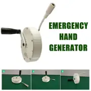80W Mini Hand Crank Emergency Generator Manual Dynamo Outdoor Camping Lighting
