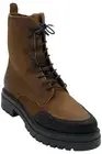Miz Mooz Leather Lace-Up Boots Dragon Hazelnut