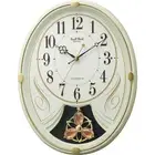 Rhythm Wall Clock Small World Lily Melody Pendulum Analog Clock Unused