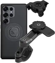 Quad Lock Motorcycle Handlebar Mount PRO Kit with Vibration Dampener and MAG Phone Case for Samsung Galaxy S25 Ultra