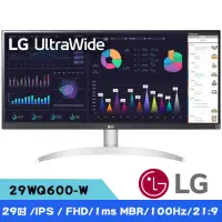 在飛比找momo購物網優惠-【LG 樂金】29WQ600-W 29型 IPS 100Hz