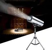 LED Follow Spotlight Stage Light, 440W Spotlight Follow Spot Light DMX and Manual Control Stage Light Adjustable Aperture DJ Wash Light w/Stand, Professional Performance Lights for Event Production