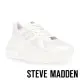 【STEVE MADDEN】LOGAN 透氣網布氣墊休閒小白鞋(白色)