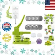 Button Maker 58mm Badge Punch Press Machine 110 Parts Circle Cutter