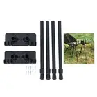 4x Folding Table Legs Foldable Desk Legs Heavy Duty Stable Easy Install Table