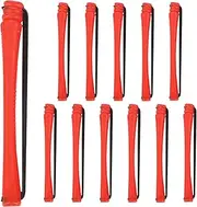 Hair Curlers For Women, 12X Curlers For Long Hair With Rubber Bands, Heatless Styler For Women Night Home Use And Travel Friendly