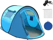 Pop Up Tent for Camping, 2 Person Waterproof Automatic Instant Throw Pop Up Tent Quick Setup Camping Tent, Family Travel Tent Shelter, Perfect for Camping Hiking and Outdoor