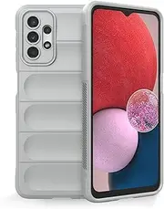 [JOJOBE] Soft TPU Protective Phone Case for Samsung Galaxy A13 5G / A13 4G Cover case Inner Soft Cushion, Drop-Proof Anti-Crack Case Compatible with Samsung A13 5G / A13 4G-Grey