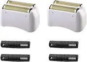 Foil Shaver Replacement Fit for Andis Model TS-1 TS-2 17150 17200 17235 Pro Foil Shaver, Replaces #17155 17160 17280 Foil and Blades -Profoil Lithium Shaver Head Parts- Hypoallergenic Gold Foil-2 Pack