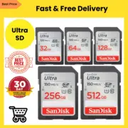 SD Card SanDisk 32G 64G 128G 256G 512G Ultra SDXC UHS-I Memory Card 140Mb 150Mbs