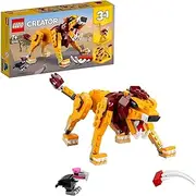 LEGO 31112 Creator 3 in 1 Wild Lion, Ostrich and Warthog Set, Animal Toys for Kids