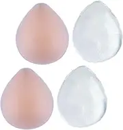 [VALICLUD] 4pcs Adhesive Pads for Underwear Invisible Self-Adhesive Cover for Swimming Skin-Friendly and Comfortable Travel-Friendly Design Transparent Skin Tone