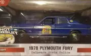 2022 Greenlight 1978 Plymouth Fury Delaware State Police 1/24 Green Chase
