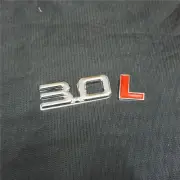 1x Chrome Silver 3.0L Red Metal Emblem Decal Badge Sticker Turbo Motor Hatchback (for: MG)