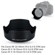 JJC Lens Hood for Canon RF 24-50mm F4.5-6.3 IS STM Lens on EOS R8