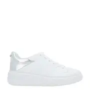 Round head low-cut sneakers 35.5 White