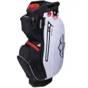 Sun Mountain Golf 2024 Sync Cart Bag - 14-Way Cart Bag -BLACK / WHITE / RUSH RED