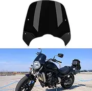 PSLER Black ABS Plastic Windshield for Vulcan 650 S650 VN650 EN650 2015-2024 Bike Front Wind Deflection