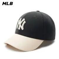 在飛比找momo購物網優惠-【MLB】N-COVER 可調式硬頂羊毛棒球帽 紐約洋基隊(