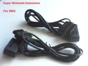 2 New 6ft Super Nintendo SNES System Console Controller Extensions 16-Bit Retro