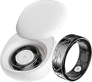 Smart Ring Heart Rate Monitor Sleep Tracker TikTok Scrolling Ring Blood Oxygen Fitness Tracker Step Counter Pedometer Waterproof Health Smart Rings for Men Women Compatible with Android iOS Phones