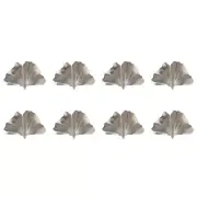 Japanese Chopstick Rest Holder Cutlery Stainless Steel Ginkgo Leaf / set of 8