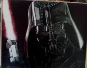 Original Comic ArtStar Wars- Darth Vader Vs Yoda - Pastel/Pencil.( 1 ONLY)