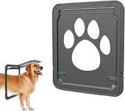Cat Door for Window - Automatic Puppy Door High Strength Pet Protector,Inside Gate Cat Flap Barrier with Locking for Puppy Kitten