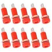 10pcs 4mm Banana Jack Socket Mount Binding Post Connector Adapter Panel For LLI