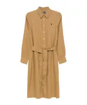 linen midi dress US6,US4,US10,US8 Nude