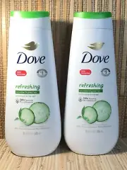 Dove Refreshing Cucumber & Green Tea Body Wash 11oz Set of 2