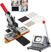 53 * 80mm Photo Magnet Machine Kit, DIY Fridge Magnets Pin Maker Machine with 200 Sets of Materials, Button Badge Maker, Used to Decorate Refrigerators, Any Iron Furniture