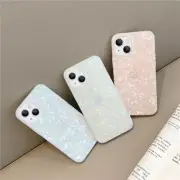 For iPhone 16 15 14 13 12 Pro Max 11 XS Marble Shell Shockproof Soft Case Cover