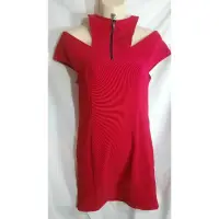 在飛比找蝦皮購物優惠-new dress國外品牌桃紅色洋裝 性感特殊造型洋裝 裙子