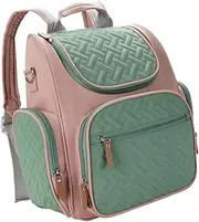 Abbraccia Diaper Bag Backpack Nappy Bag Stroller Straps Casual Daypack Portable for Mom Dad Nursing Backpack Travel Baby Bag, Multicolor A
